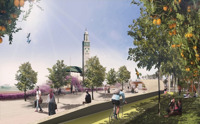 Promenade Maritime de la Mosquée Hassan II